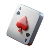 impressive artistic A single, playing card, ace of spades original png
