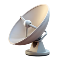 serene artistic A satellite dish, white and parabolic authentic png