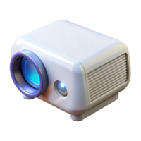 serene traditional A projector, white and portable 4K png