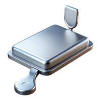impressive modern A server blade, silver and rectangular original png