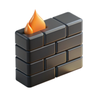 magnificent minimalist A firewall appliance, black and rectangular 4K png