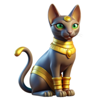 beautiful rustic Bastet, Egyptian cat goddess, exclusive png