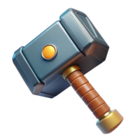 extraordinary rustic Thor's Hammer, Mjolnir, Norse mythology, 4K png
