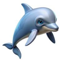 magnificent classic A swimming bottlenose dolphin detailed png