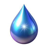 dramatic abstract A single, glistening teardrop, imbued with magical energy high resolution png