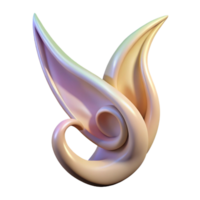 impressive abstract A delicate elf ear, pointed and elegant high resolution png