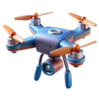 stunning rustic Futuristic drone, multi-rotor design, camera attached high resolution png