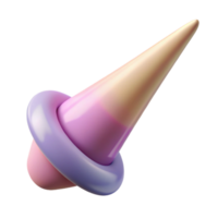 wonderful classic A single, realistic rendering of a unicorn horn, high resolution png