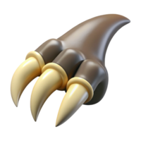 stunning abstract A realistic rendering of a griffin claw, sharp, professional png