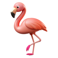 stunning rustic A flamingo standing on one leg high resolution png