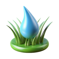 wonderful abstract One dewdrop on a blade of grass professional png