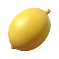 wonderful minimalist Single lemon, whole authentic png