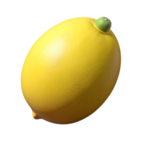 dramatic modern Single lemon, whole authentic png