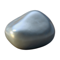 wonderful artistic Smooth river stone, grey high quality png