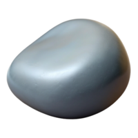 vibrant rustic Smooth river stone, grey 4K png
