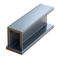 beautiful minimalist Steel beam, I-beam profile, structural element, high resolution png