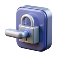 serene minimalist Lock, modern, keyless entry, high resolution png