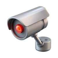 elegant rustic Security camera with blinking red light 4K png