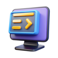 wonderful traditional Desktop computer monitor displaying code high resolution png