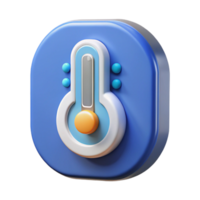 stunning traditional Smart thermostat displaying temperature premium png