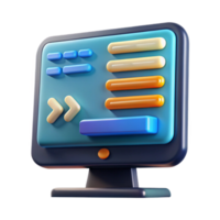 vibrant modern Software development code on a computer screen professional png