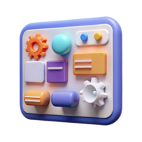 elegant rustic Project management software interface original png