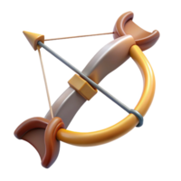 impressive traditional Centaur's bow and arrow, hunting, precise, genuine png