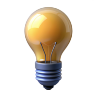 stunning artistic A lightbulb with a glowing filament, genuine png