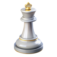 wonderful abstract A chess piece, the white king, high resolution png