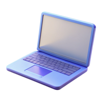 magnificent abstract A laptop computer, open with a blank screen, detailed png