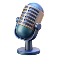 magnificent rustic A microphone, classic studio style, authentic png