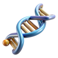 serene rustic A DNA strand, fragmented and stylized, high resolution png