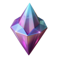 elegant artistic Alien crystal shard with sharp edges high quality png