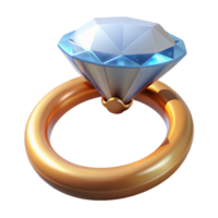 extraordinary modern A diamond ring with a large, sparkling diamond detailed png