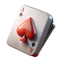 serene vintage A single playing card, the ace of spades high quality png