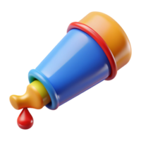 extraordinary minimalist A tube of paint, squeezed out exclusive png
