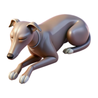 impressive rustic A sleeping Greyhound, 4K png
