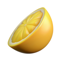 beautiful rustic One lemon wedge exclusive png