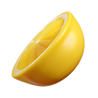 vibrant rustic One lemon wedge genuine png