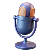 magnificent minimalist A microphone, classic design, high resolution png