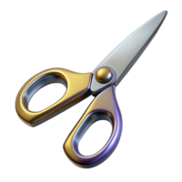 beautiful creative A pair of scissors, metallic and sharp, 4K png