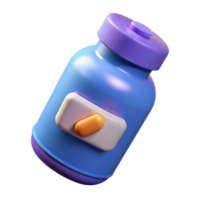 elegant classic A pill bottle with prescription label, professional png