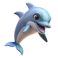 extraordinary modern A playful bottlenose dolphin leaping, original png