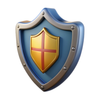 stunning artistic A knight's shield, emblazoned with a coat of arms, exclusive png