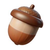 wonderful traditional Brown acorn with cap genuine png