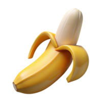 beautiful traditional Ripe banana peel partially open high resolution png