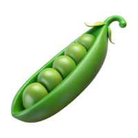 magnificent abstract Single green pea pod authentic png