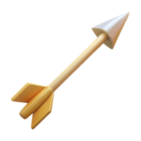 magnificent creative A single, delicate elven arrow with a fletched tail, professional png