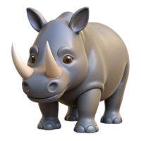 impressive creative A rhinoceros facing forward professional png