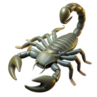 magnificent abstract A scorpion with its tail raised high resolution png